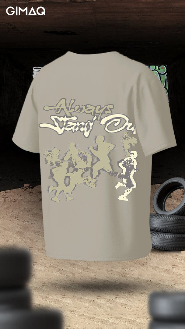 Always Stand Out - Oversized T shirt - Gimaq - The magic shuffle!