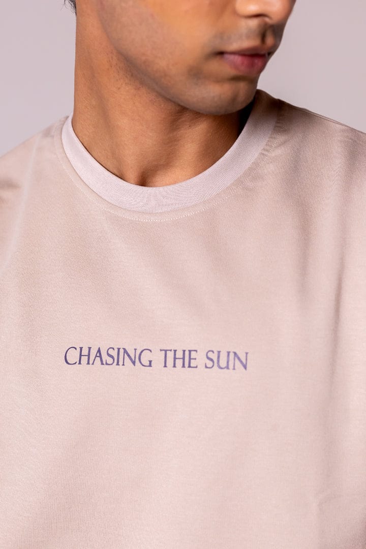 Chasing the Sun Printed Oversized T-shirt - Gimaq - The magic shuffle!