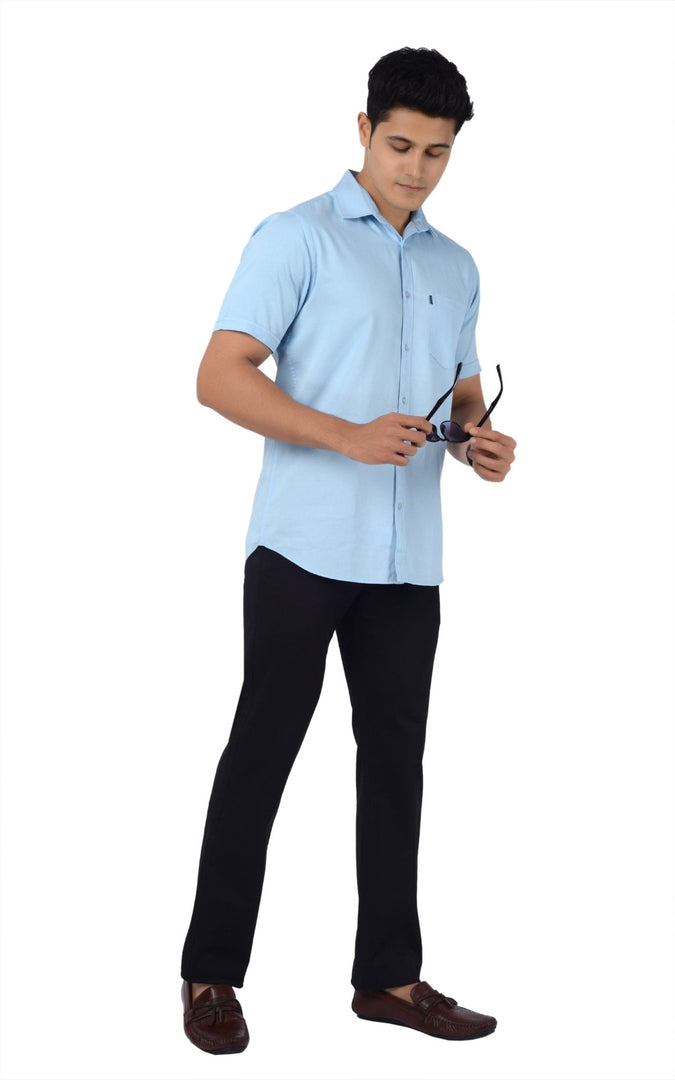 Men's Regular Fit Cotton Trousers Black - Gimaq - The magic shuffle!