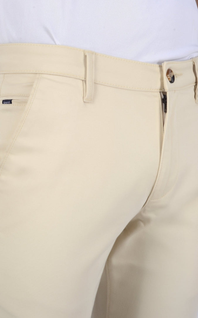 Men's Slim Fit Formal Trouser - Beige - Gimaq - The magic shuffle!