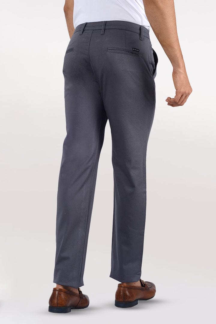 Men's Slim Fit Formal Trouser - Grey - Gimaq - The magic shuffle!