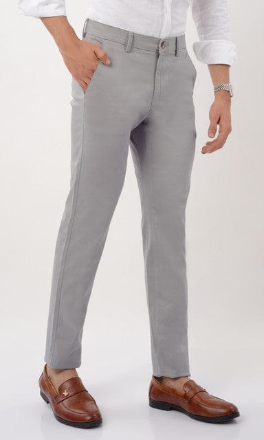 Men's Slim Fit Formal Trouser - Grey - Gimaq - The magic shuffle!