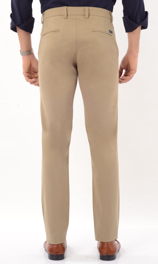 Men's Slim Fit Formal Trouser - Khakhi - Gimaq - The magic shuffle!