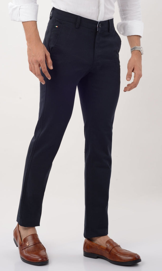 Men's Slim Fit Formal Trouser - Navy - Gimaq - The magic shuffle!