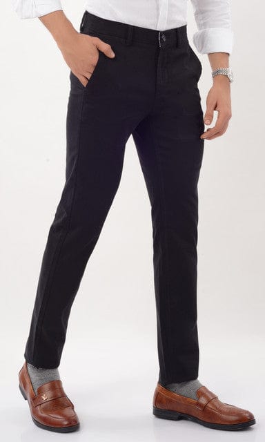 Men's Wear Slim Fit Formal Trouser - Black - Gimaq - The magic shuffle!