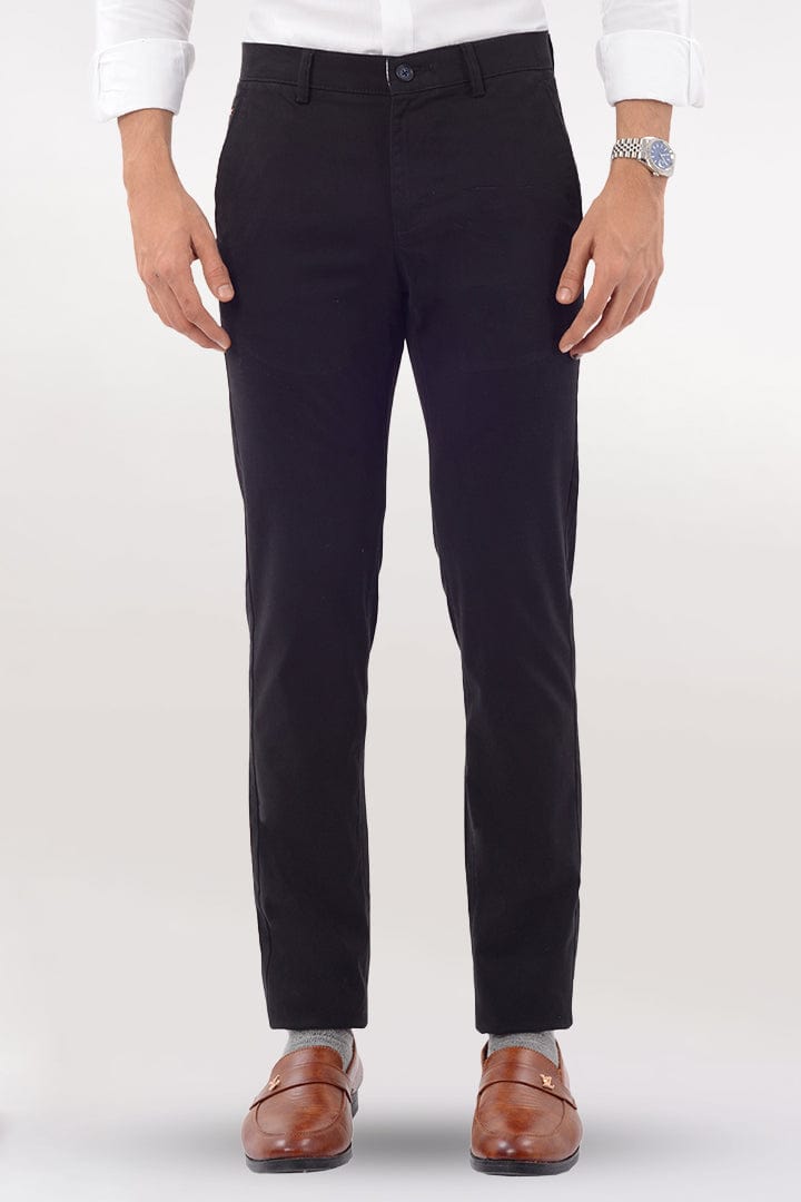 Men's Wear Slim Fit Formal Trouser - Black - Gimaq - The magic shuffle!
