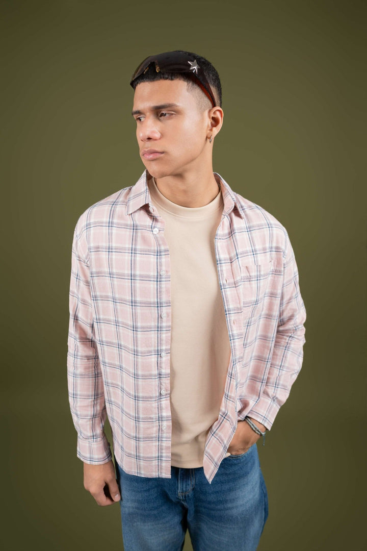 Pink Checked Cotton Shirt β Regular Fit - Gimaq - The magic shuffle!