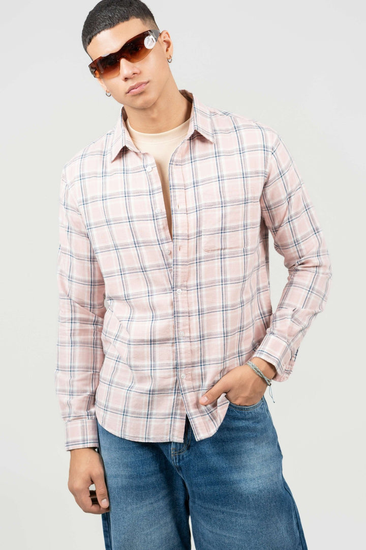 Pink Checked Cotton Shirt β Regular Fit - Gimaq - The magic shuffle!