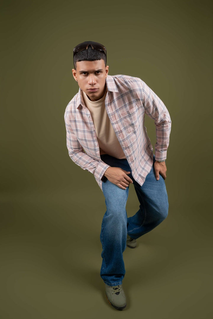 Pink Checked Cotton Shirt β Regular Fit - Gimaq - The magic shuffle!
