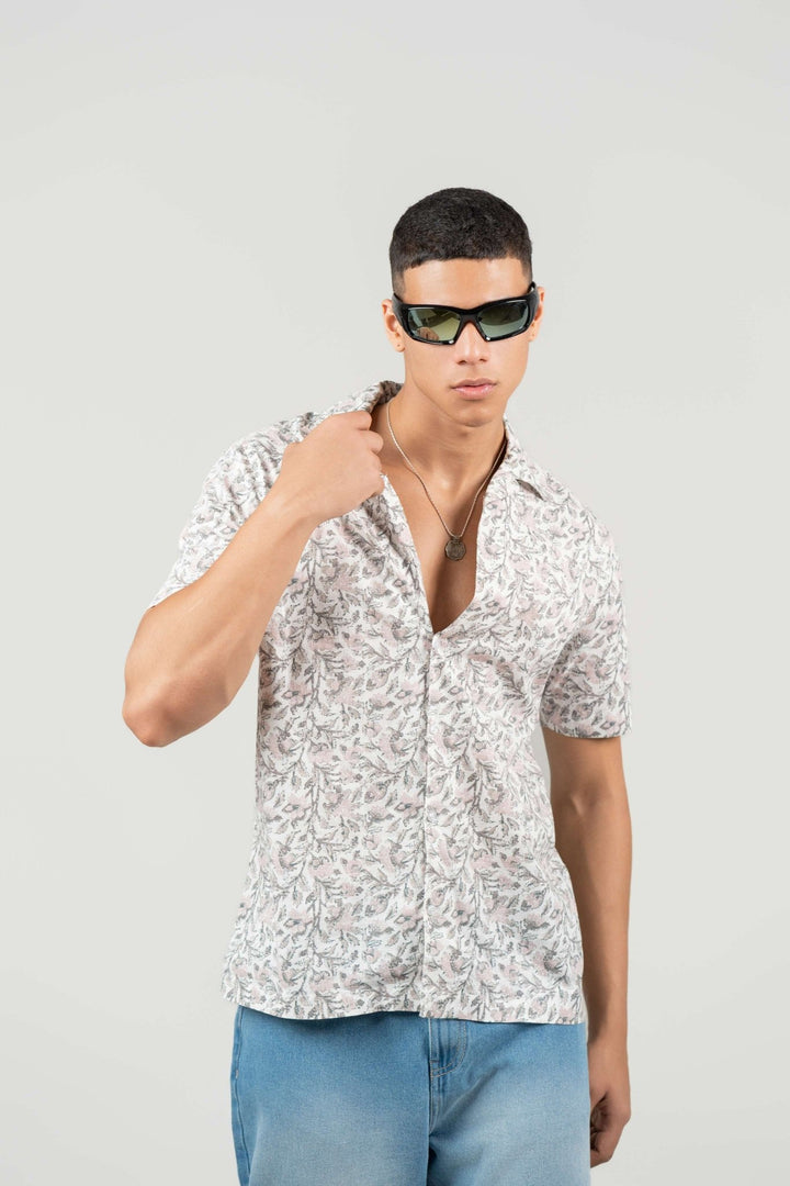 Pink Cuban Collar Shirt – Regular Fit - Gimaq - The magic shuffle!