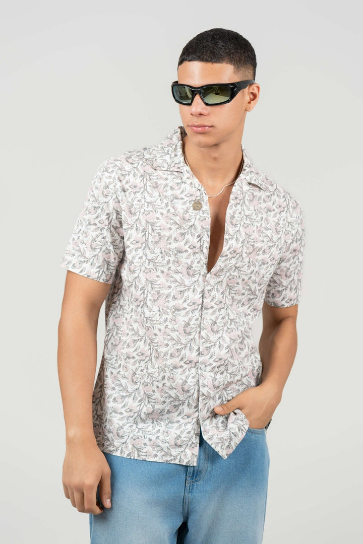 Pink Cuban Collar Shirt – Regular Fit - Gimaq - The magic shuffle!