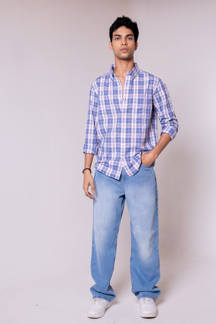 Regular Fit Blue Pink Checked Shirt - Gimaq - The magic shuffle!