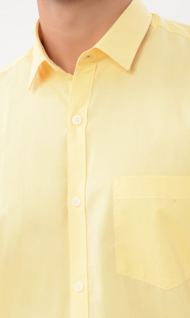 Slim Fit Full Sleeves Shirt - Yellow - Gimaq - The magic shuffle!