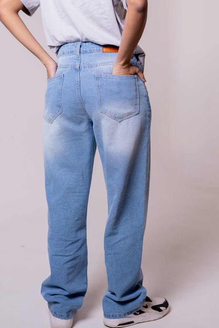 Straight fit Denim - Washed Blue - Gimaq - The magic shuffle!