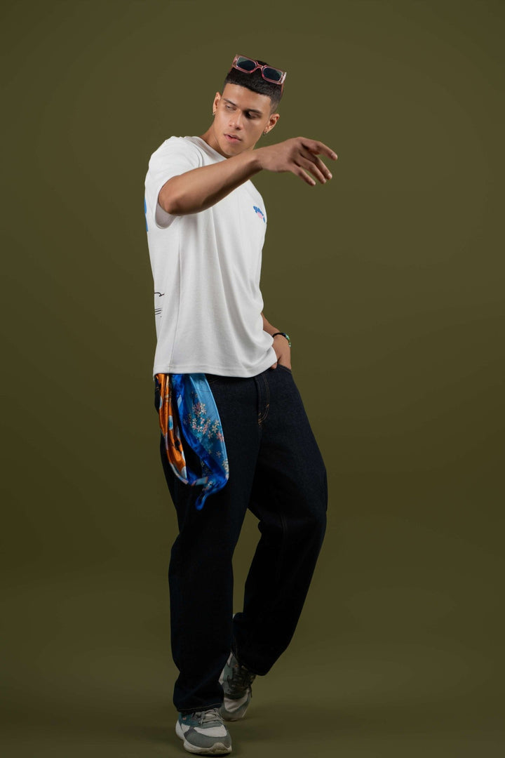 Surf’s Up Printed Oversized Tee – Brown - Gimaq - The magic shuffle!