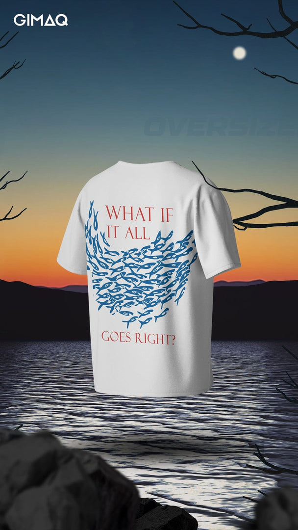 What if I Fall - Oversized T shirt - Gimaq - The magic shuffle!