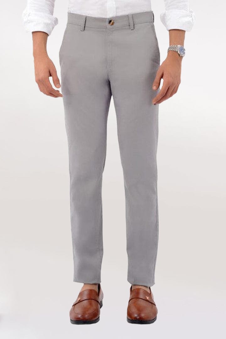 Men's Slim Fit Formal Trouser - Grey - Gimaq - The magic shuffle!